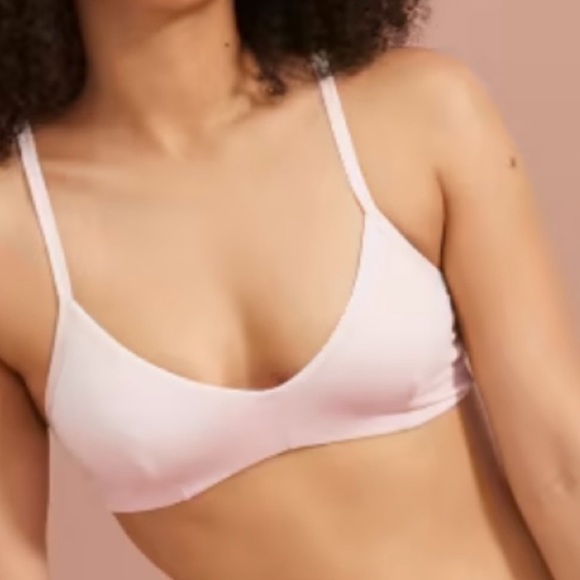 NEW Everlane The‎ Bralette Pale Pink Large - Picture 2 of 5